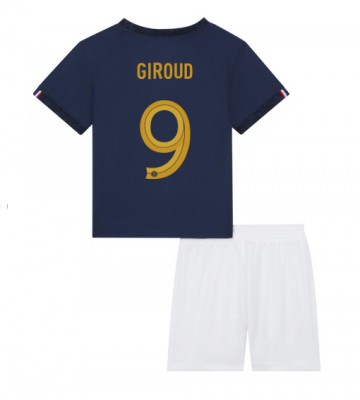 Lacne Dětský Futbalové dres Francúzsko Olivier Giroud #9 MS 2022 Krátky Rukáv - Domáci (+ trenírky)